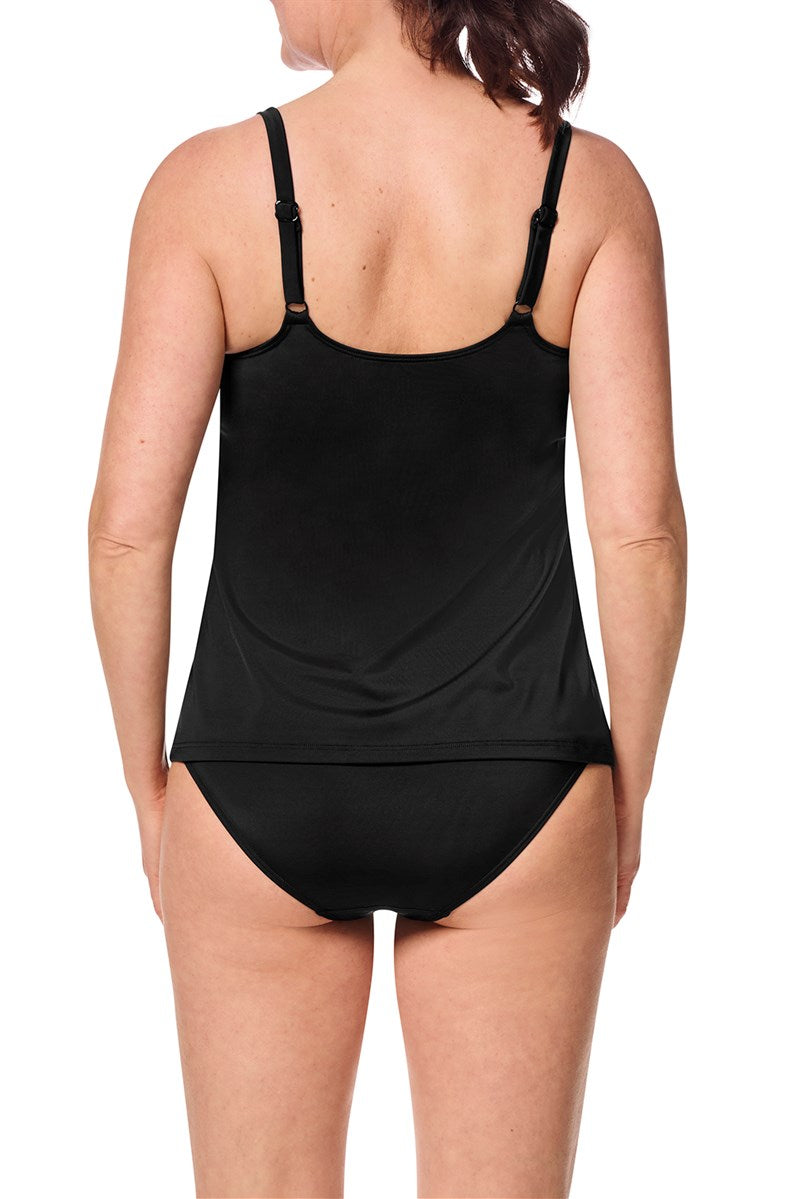 Ravello Tankini Top #71733 - black / silver