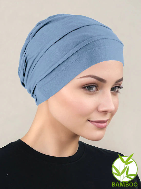 Bamboo Pleaded Cap- Turban Plus