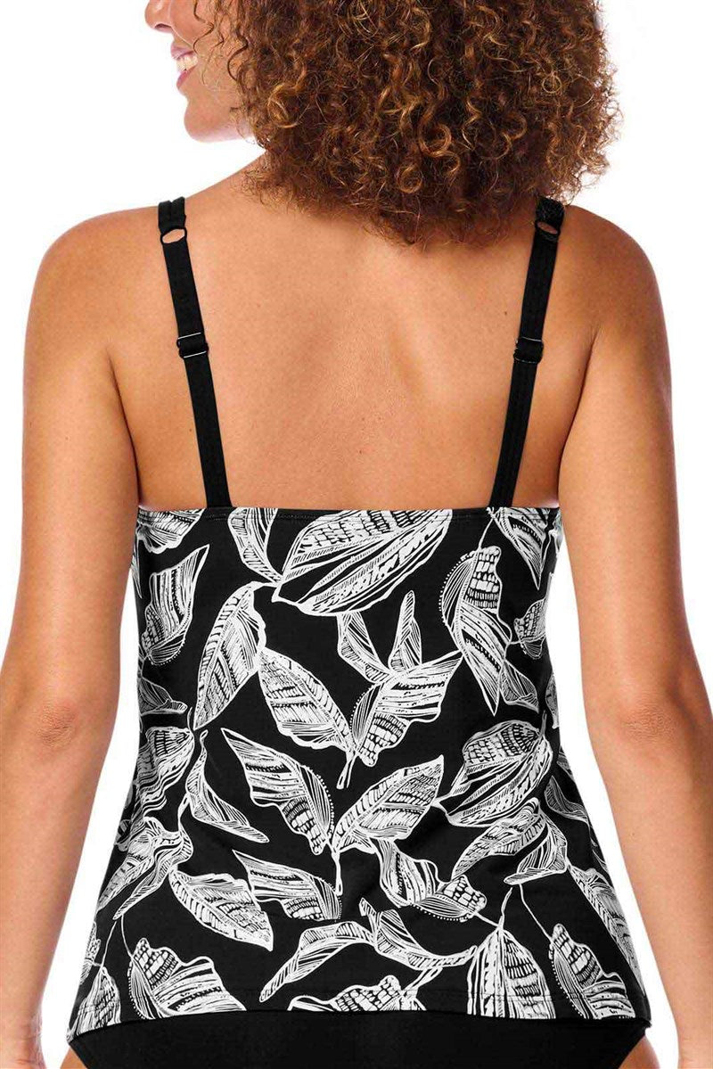 Lanzarote Tankini Top - black/white #71728