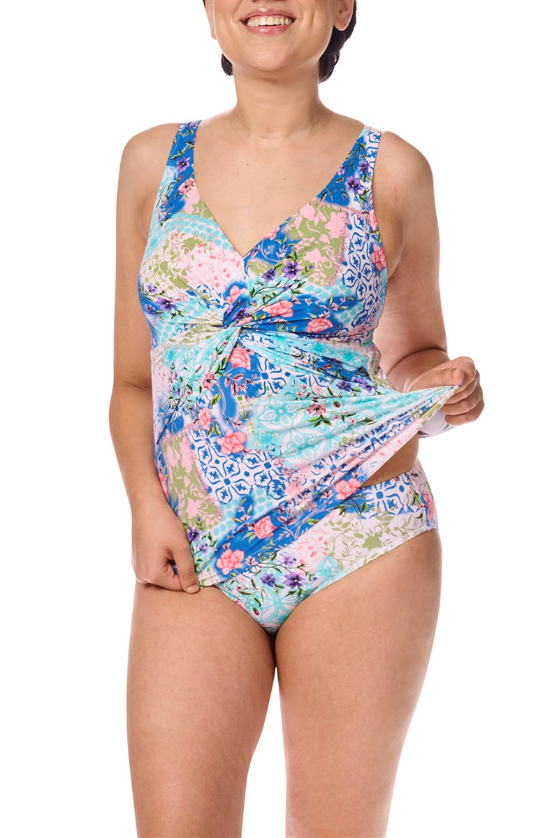 Paxos Tankini Top #71765 - blue / multi