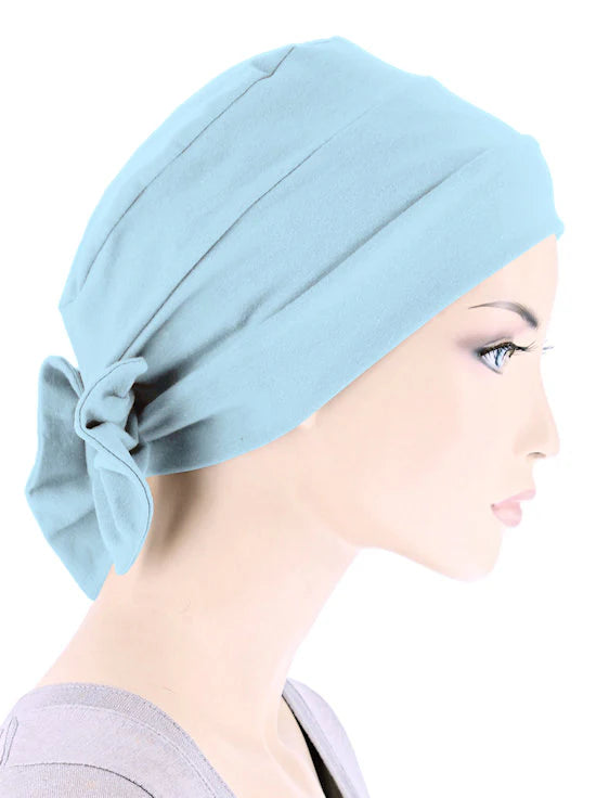 Cotton Cloche Bow Cap - Turban Plus