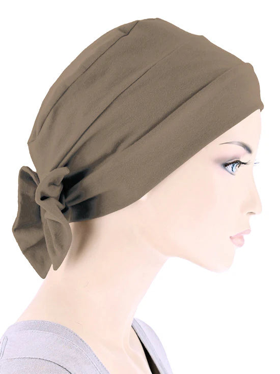 Cotton Cloche Bow Cap - Turban Plus
