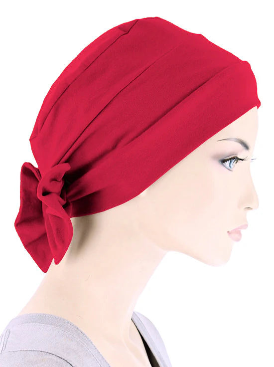 Cotton Cloche Bow Cap - Turban Plus