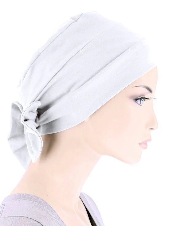 Cotton Cloche Bow Cap - Turban Plus