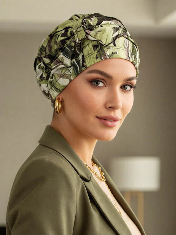Pleated Bow Cap - Turban Plus