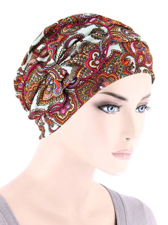 Pleated Bow Cap - Turban Plus