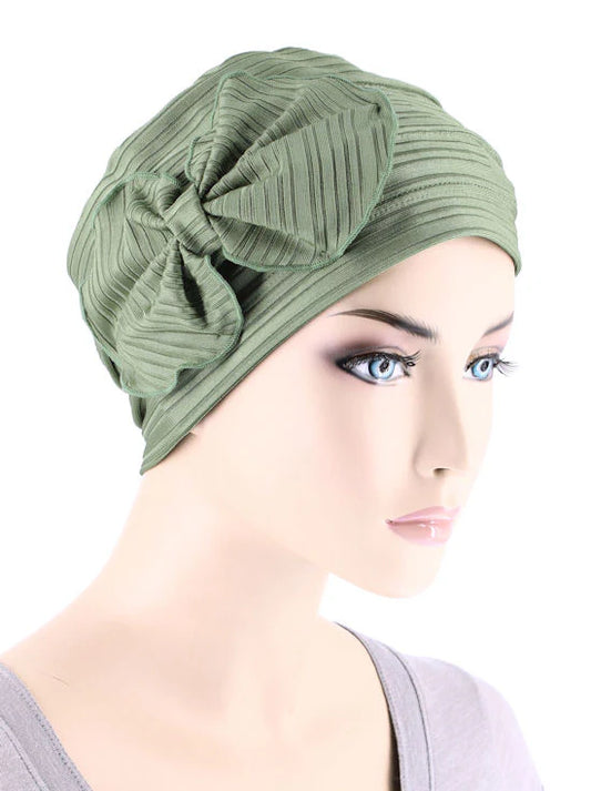 Pleated Bow Cap - Turban Plus