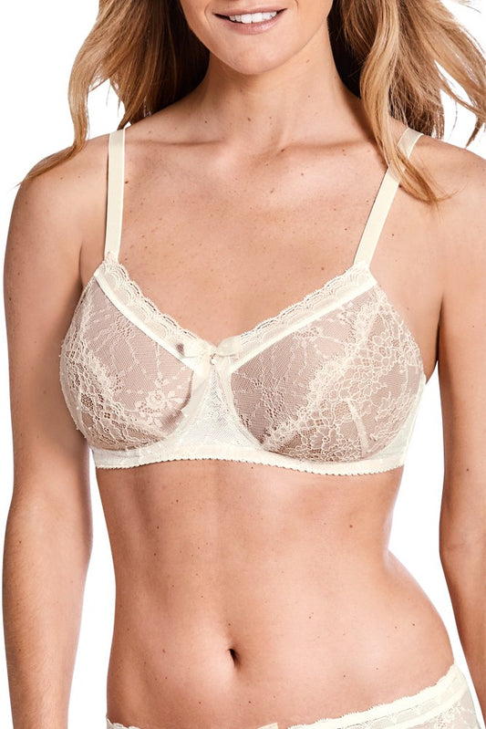 Aurora Padded Non Wired Bra - Off-White / Nude #44574