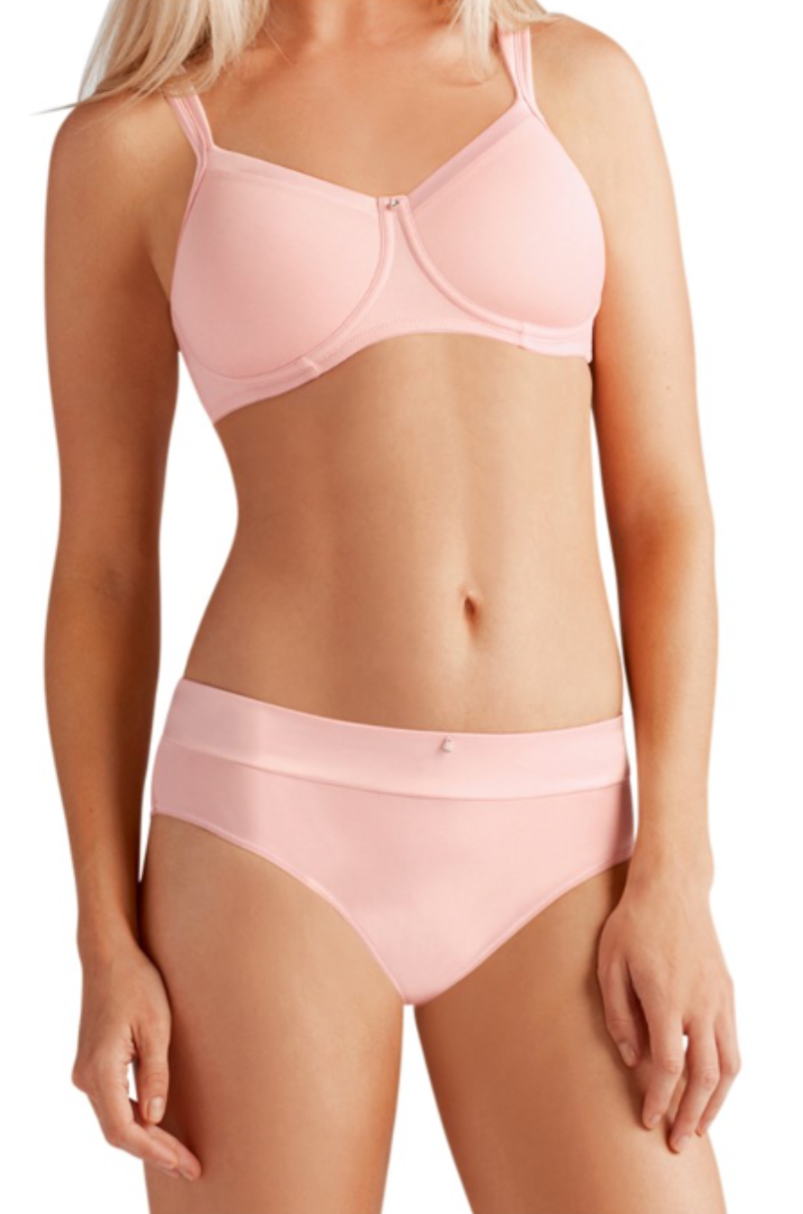 Lara Satin Padded Wire-Free Bra Light Rose #44220