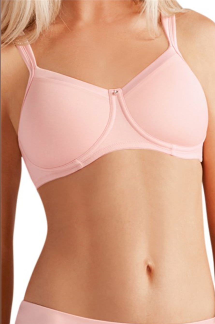 Lara Satin Padded Wire-Free Bra Light Rose #44220